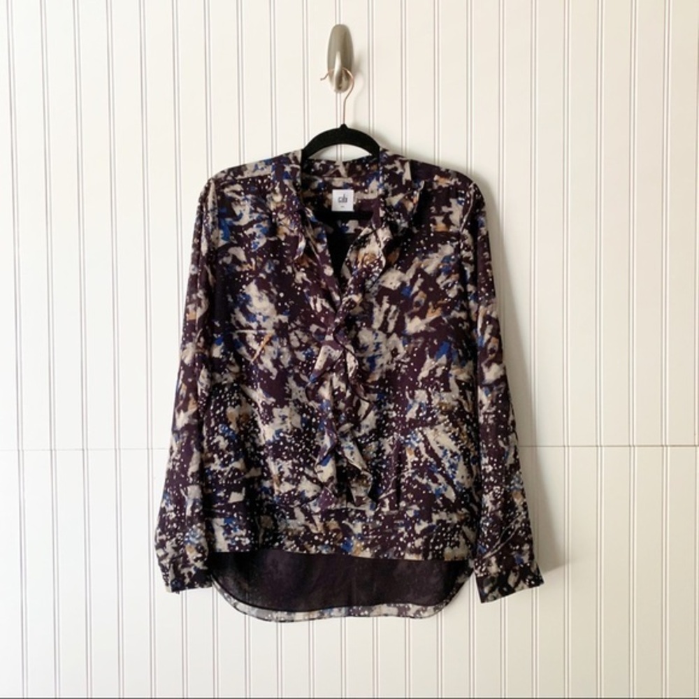 CAbi Starry Night Long Sleeve Blouse Style 3066